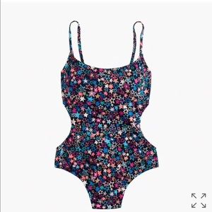 Jcrew Tie-back one-piece swimsuit in star print